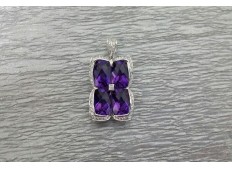 Diamond Amethyst Pendant